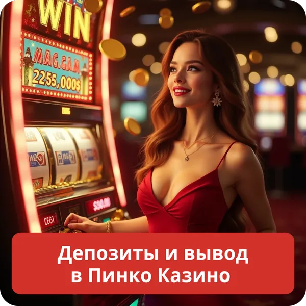 Депозиты и вывод в Пинко Казино