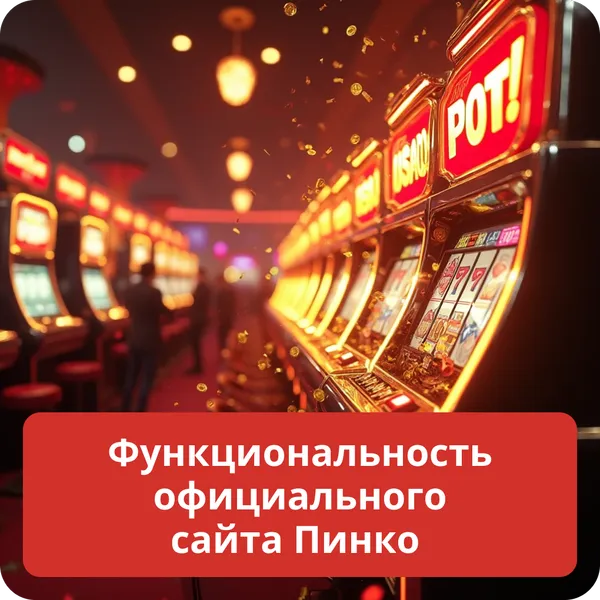 Функциональность официального сайта Пинко